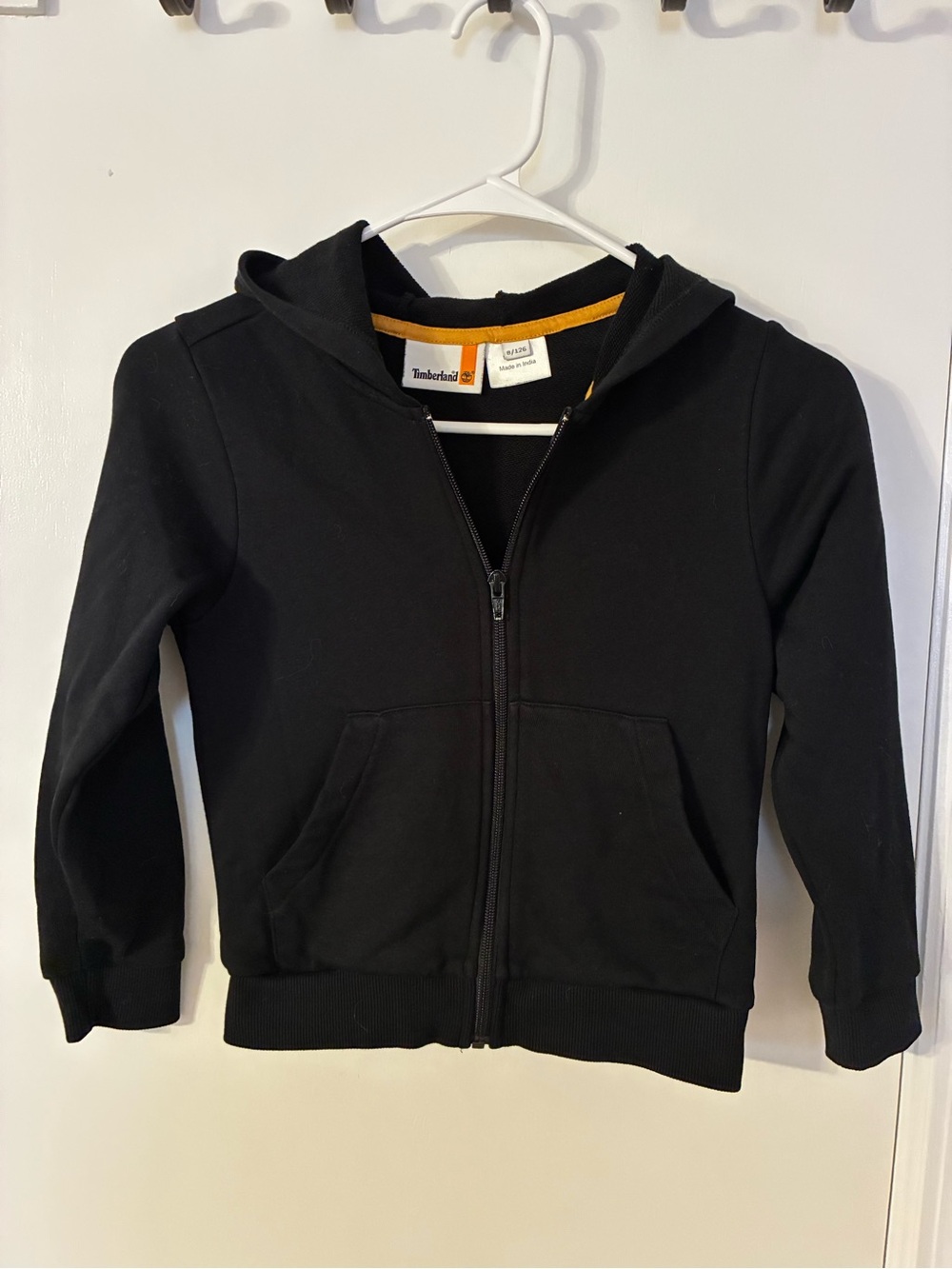 Timberland Kids' Black Zip-Up Hoodie